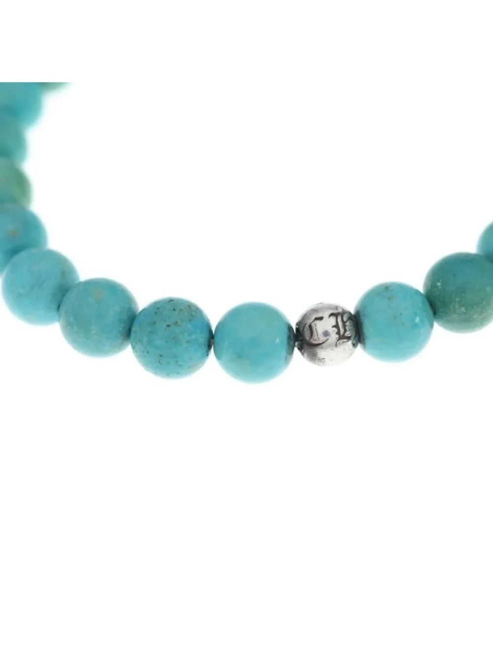 Chrome Hearts 8 Bead Bracelet Ble Turquoise Blue Bracelet